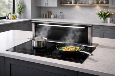 Induction Downdraft Cooker Hood - Premium Kitchen Integration